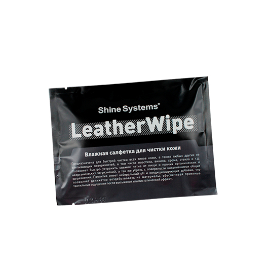 Shine Systems LeatherWipe- влажная салфетка для чистки кожи, 1 шт