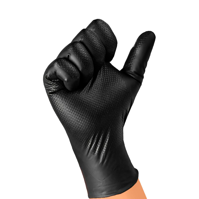 JETTA PRO Natrix Перчатки нитриловые высокопрочные, размер XL цвет черный 50 шт